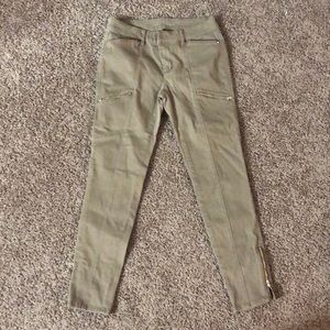 Edgy khaki casual pants